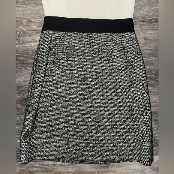 Kate Spade Tiera Cream & Black Silk & Tweed Dress - Size 0 - Picture 8 of 13